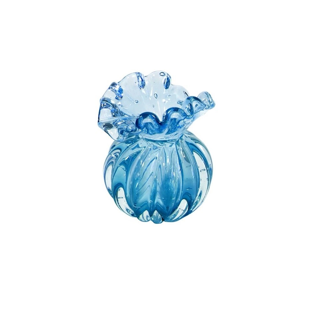 Vaso Toscana Cristais D´labone Aquamarine 10 Cm Vaso Toscana Cristais D´labone Aquamarine 10 Cm