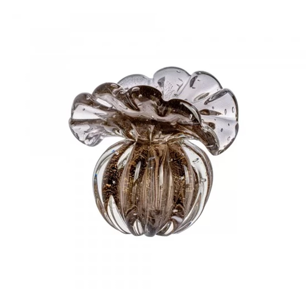 Vaso Toscana Cristais D´labone Com Ouro 10 Cm Vaso Toscana Cristais D´labone Com Ouro 10 Cm