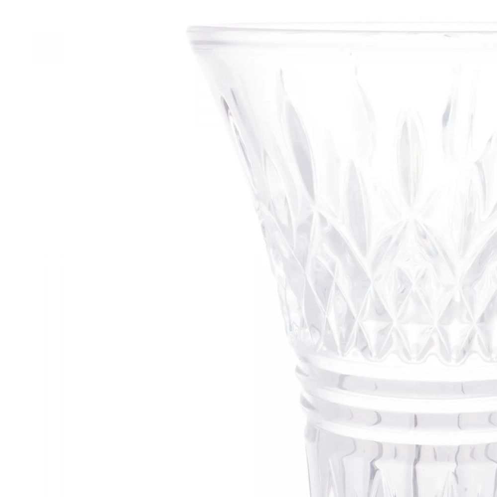 Vaso Wolff Lys Transparente 16 X 10 X 30 Cm Vaso Wolff Lys Transparente 16 X 10 X 30 Cm