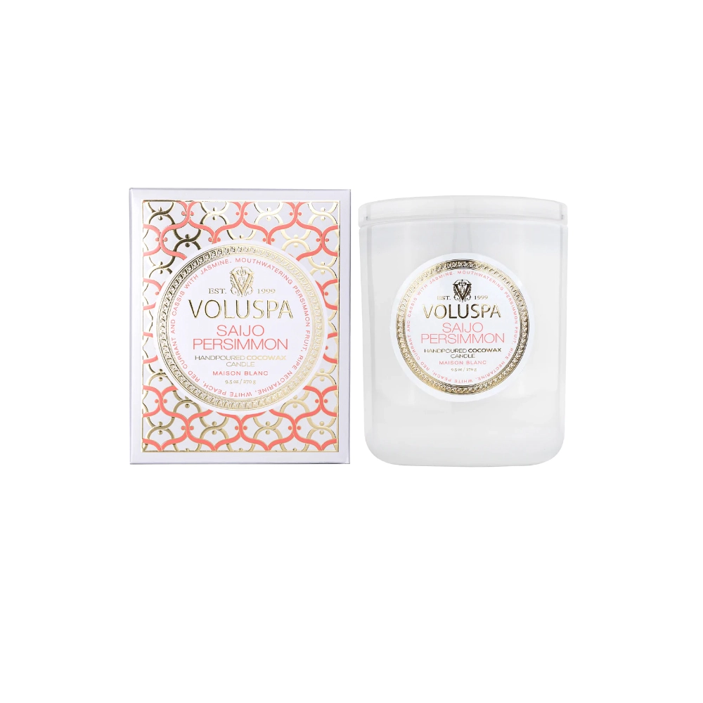 Vela Copo 60h Voluspa Nova Coleção Maison Blanc