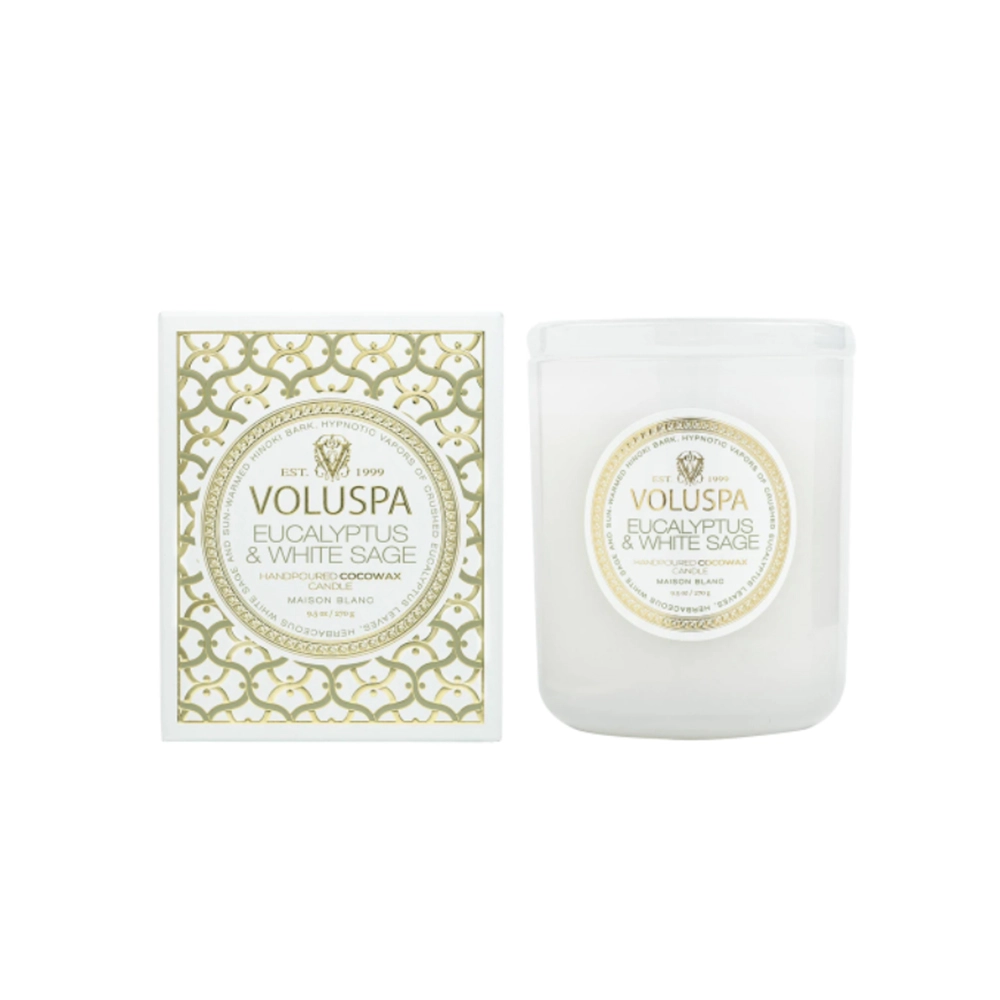 Vela Copo 60h Voluspa Nova Coleção Maison Blanc Vela Copo 60h Voluspa Nova Coleção Maison Blanc