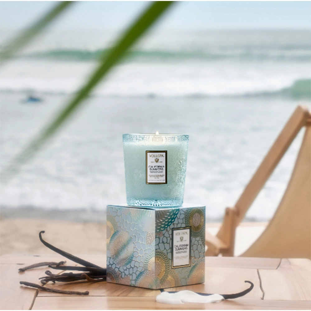 Vela Copo de Vidro Clássico 60h Voluspa Coleção Japonica