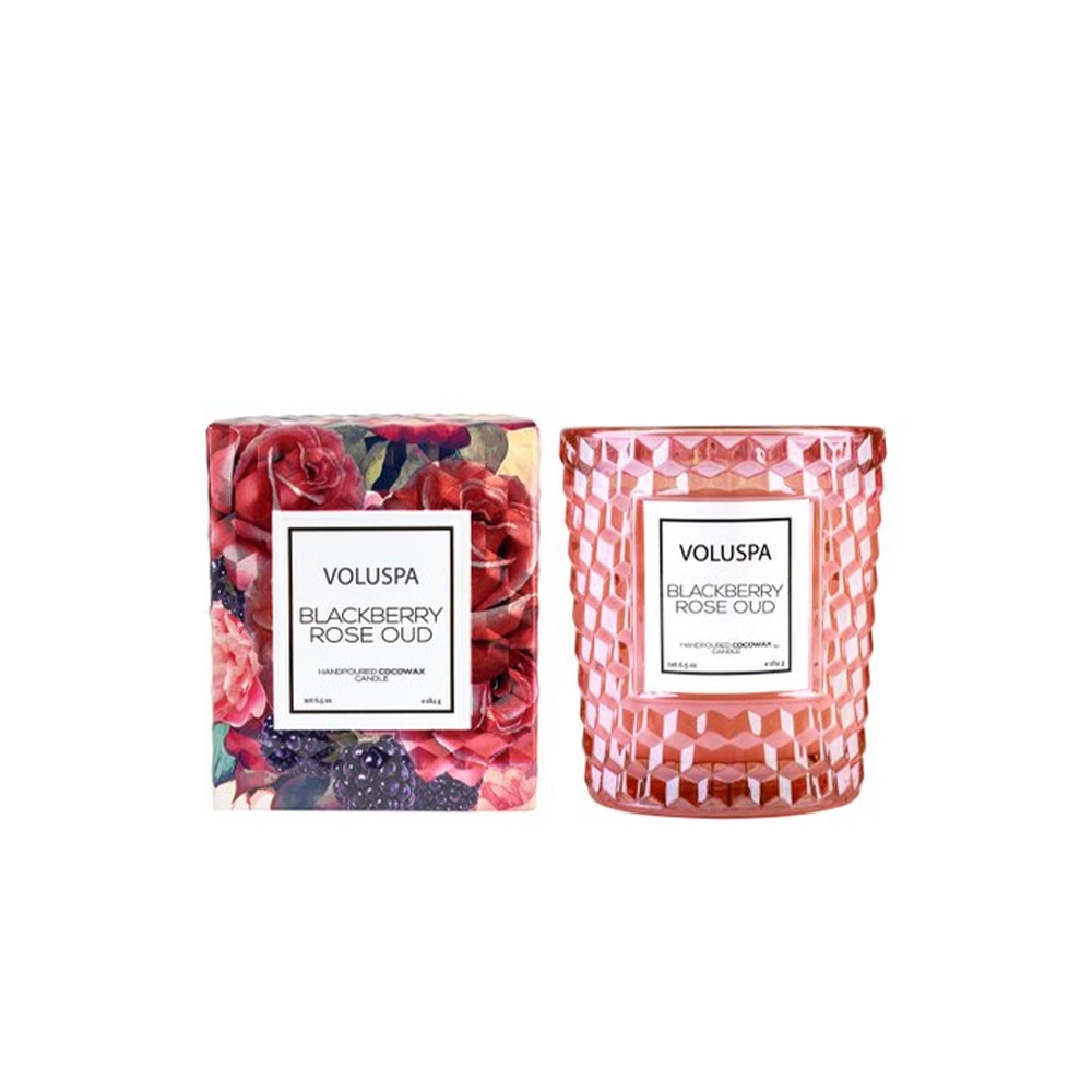 Vela Copo Trabalhado 40h Voluspa Coleção Roses