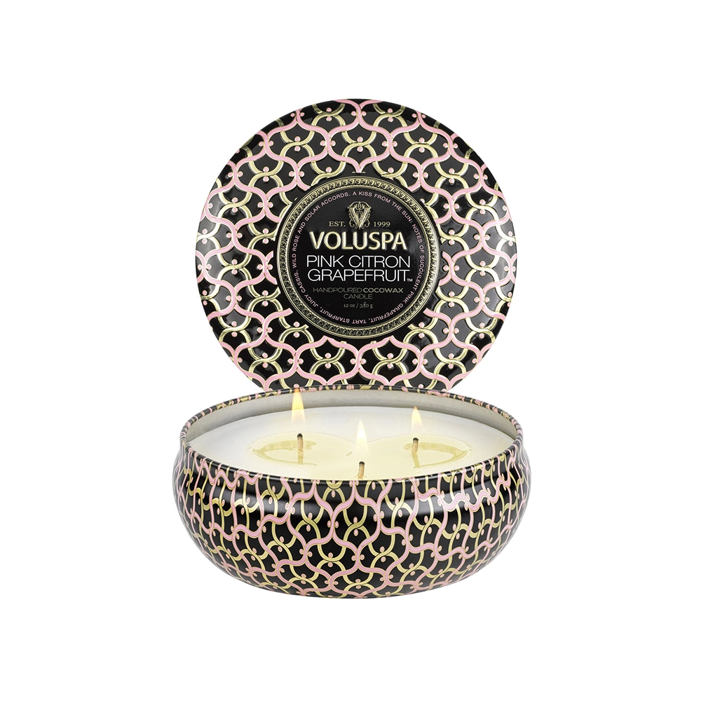 Vela Lata 3 Pavios 60 H Voluspa Nova Coleção Maison Noir Vela Lata 3 Pavios 60 H Voluspa Nova Coleção Maison Noir