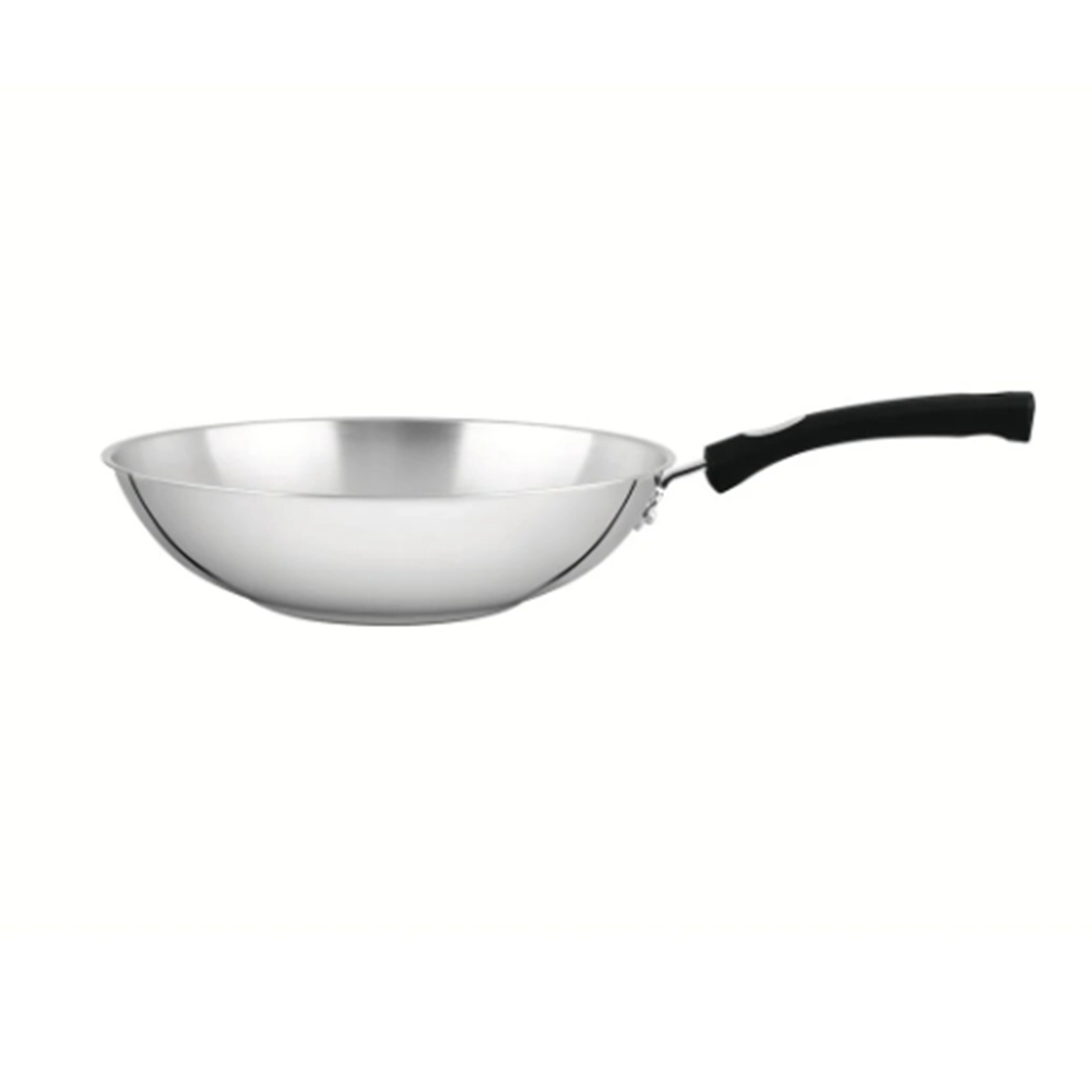 Wok Tramontina Astro Aço Inox 28 Cm Wok Tramontina Astro Aço Inox 28 Cm