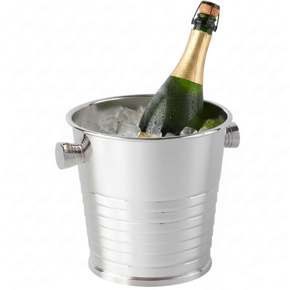 Balde Para Garrafa Silverlux Stripe 20 X 20 Cm