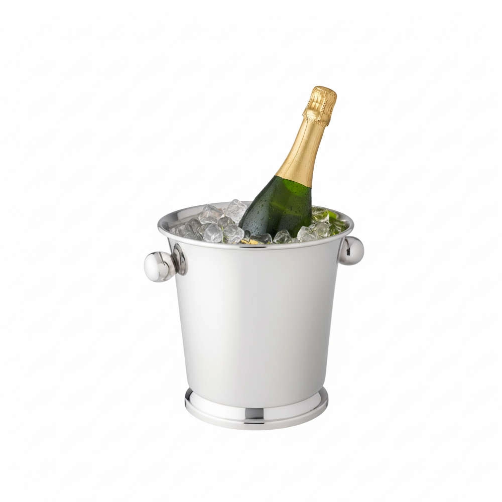 Balde Para Gelo Redondo Silverlux Liso 15 X 15 Cm Balde Para Gelo Redondo Silverlux Liso 15 X 15 Cm