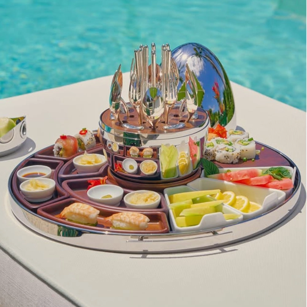 Bandeja Para Aperitivo Christofle Mood Asia 48 Cm Bandeja Para Aperitivo Christofle Mood Asia 48 Cm