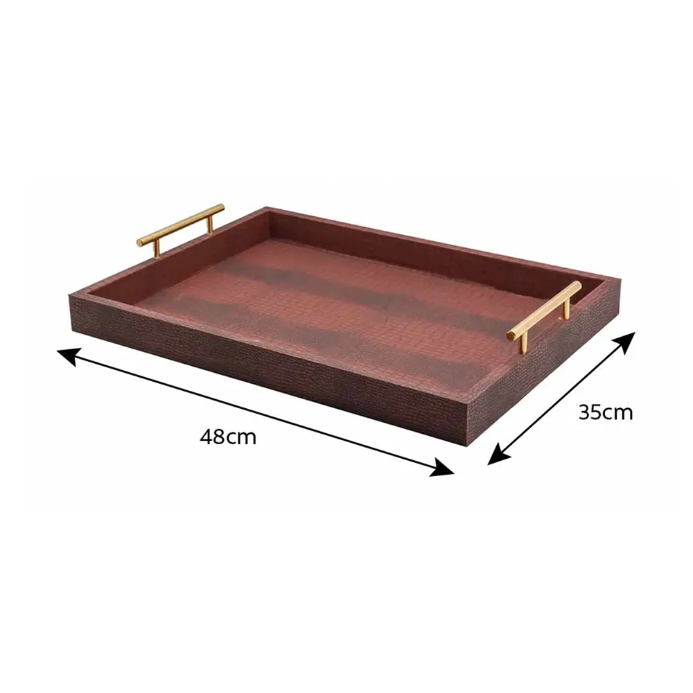 Bandeja Retangular Com Alça Paramount 7,5 X 35 X 48 Cm Bandeja Retangular Com Alça Paramount 7,5 X 35 X 48 Cm