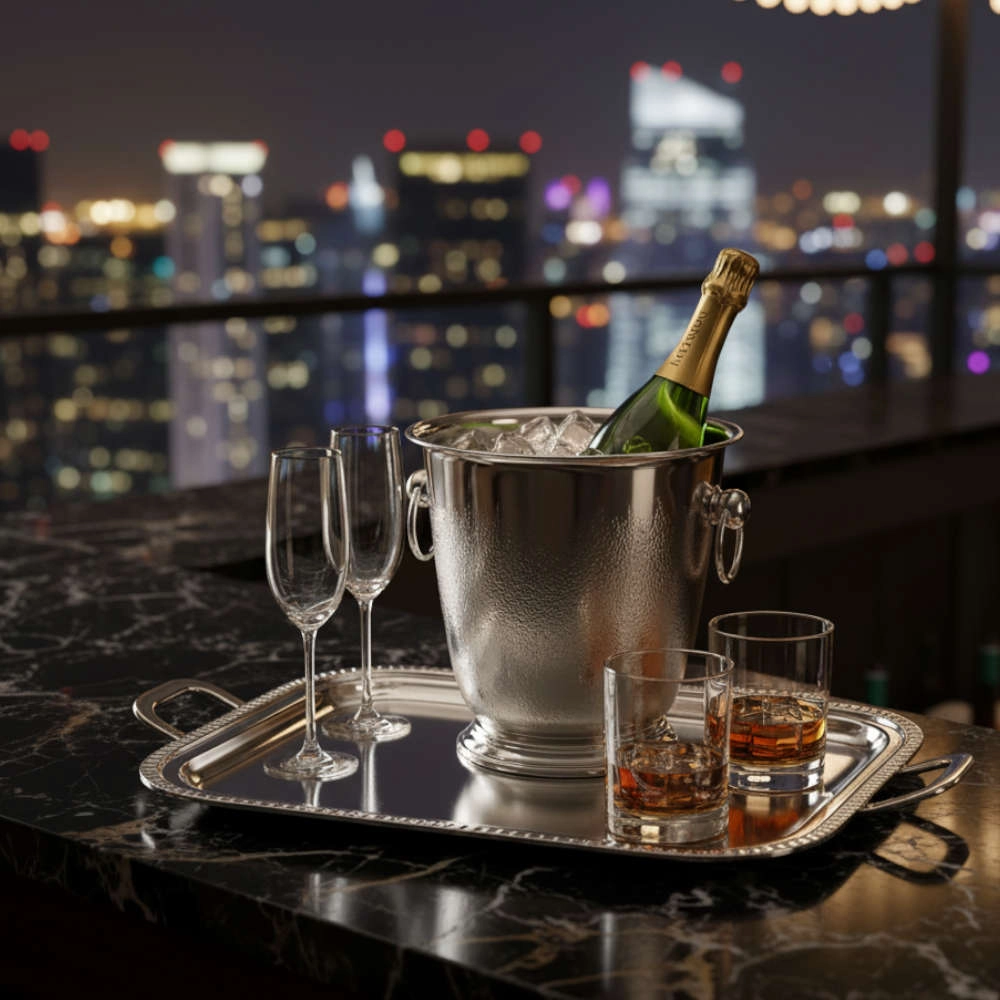 Bandeja Retangular Com Alcas Silverlux Versailles Bandeja Retangular Com Alcas Silverlux Versailles