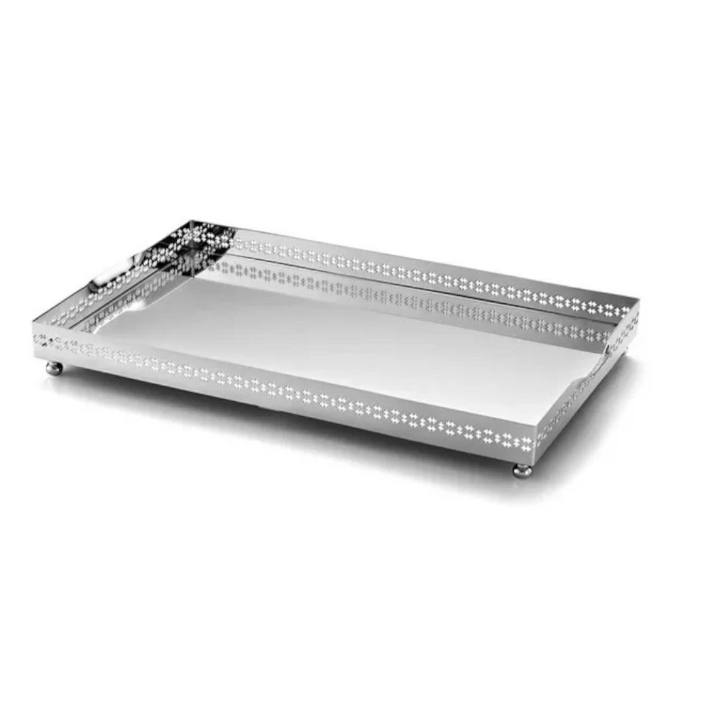 Bandeja Retangular Mirror Cross