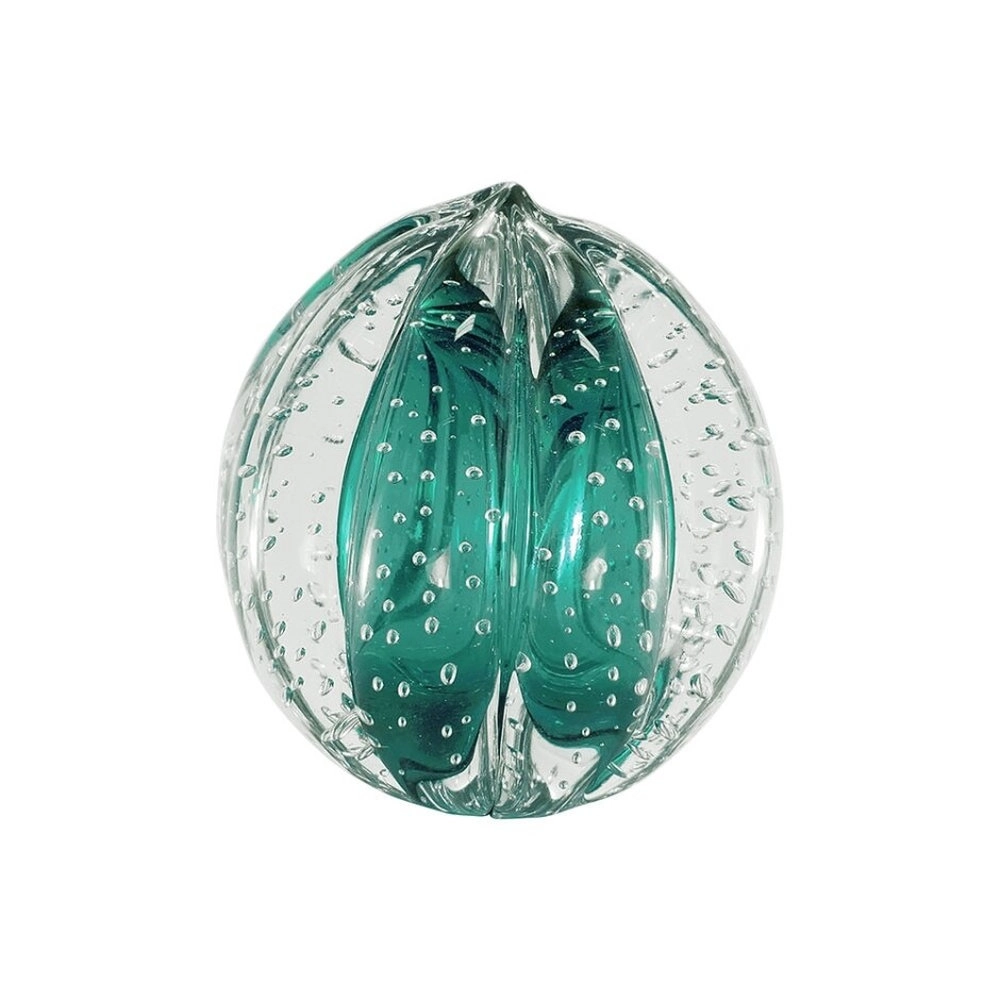 Bola Rigada Senna Cristais D´labone Esmeralda 12 Cm