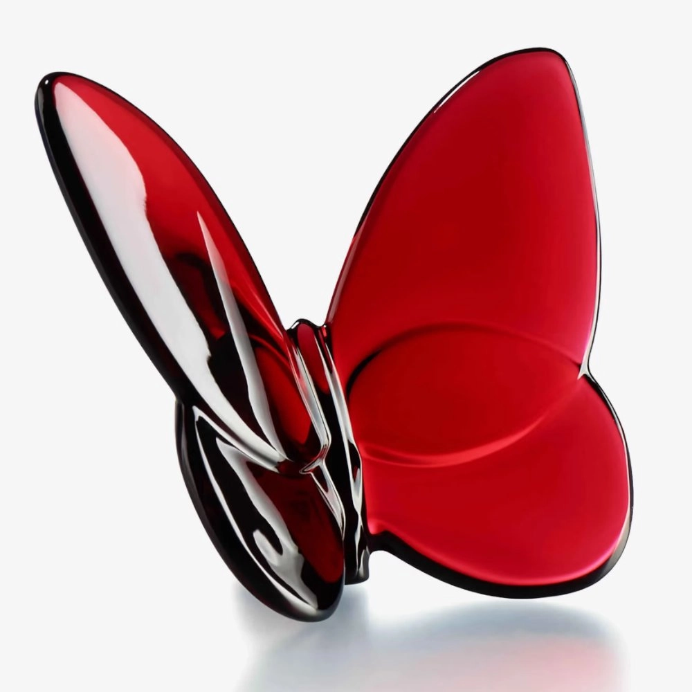 Borboleta Em Cristal Baccarat Rubi Colecao Papillon