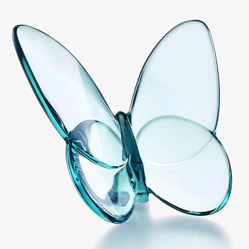 Borboleta Em Cristal Baccarat Turquesa Colecao Papillon