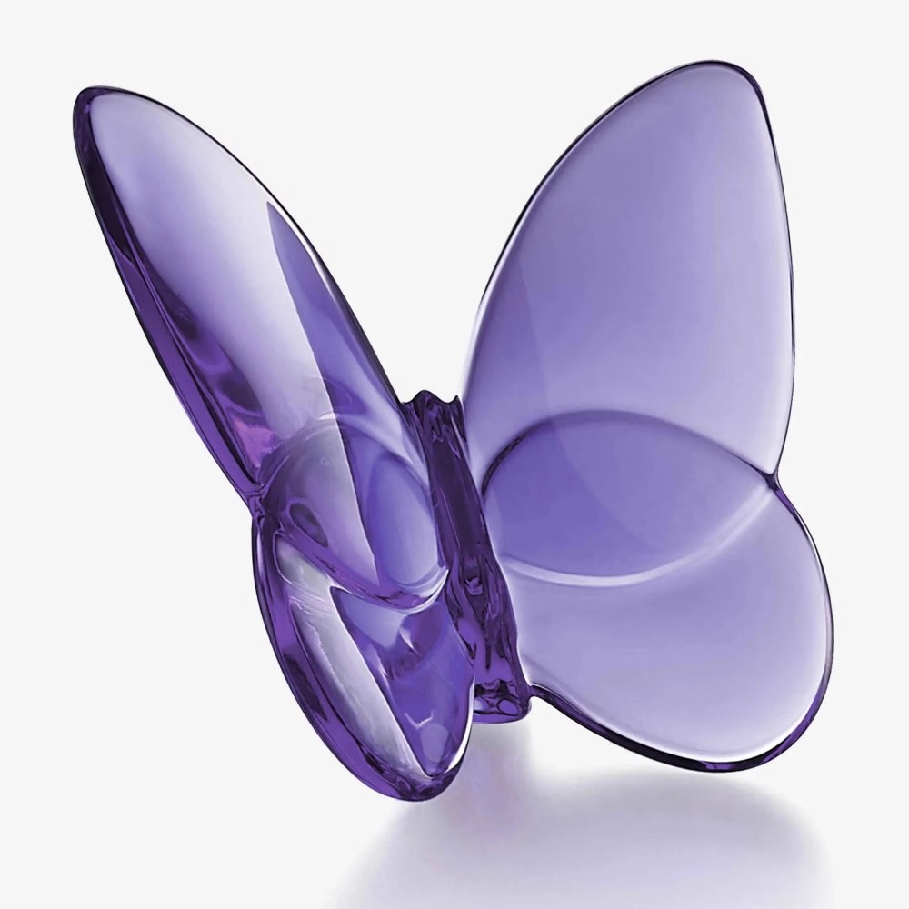 Borboleta Em Cristal Baccarat Violeta Colecao Papillon Borboleta Em Cristal Baccarat Violeta Colecao Papillon