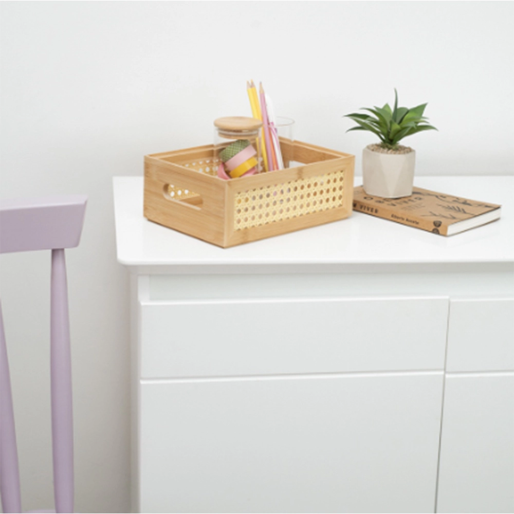 Caixa Organizadora Empilhável Palhinha Oikos Bambu 22 Cm Caixa Organizadora Empilhável Palhinha Oikos Bambu 22 Cm