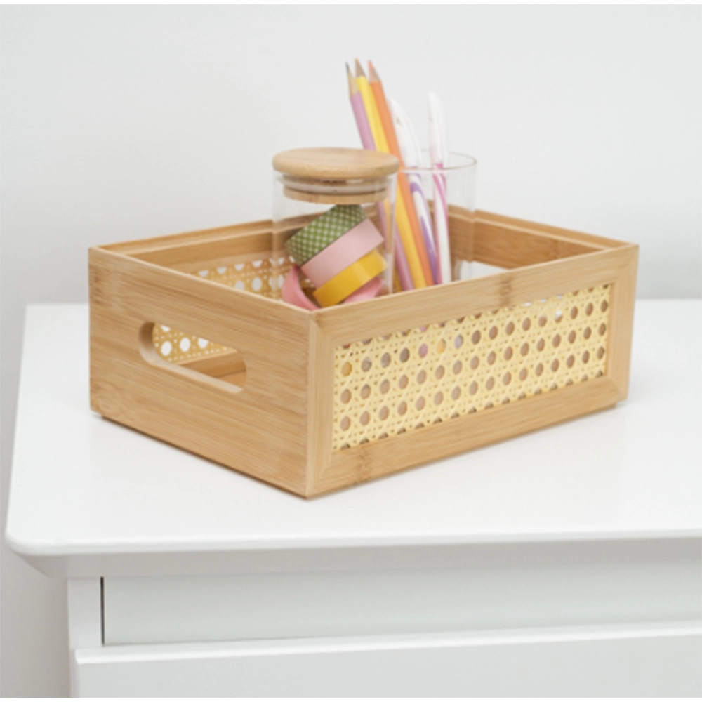 Caixa Organizadora Empilhável Palhinha Oikos Bambu 22 Cm Caixa Organizadora Empilhável Palhinha Oikos Bambu 22 Cm