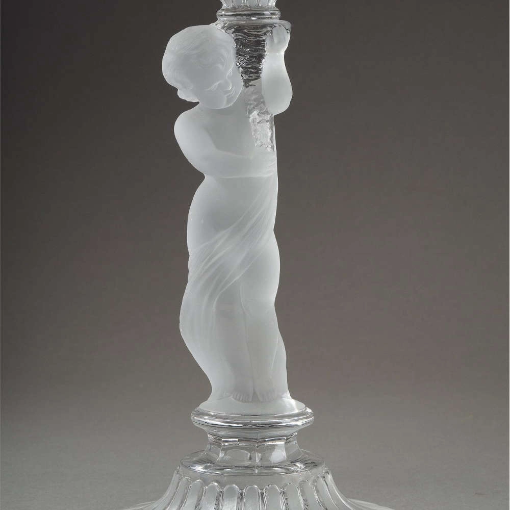 Candelabro Duplo Em Cristal Baccarat Enfant Candelabro Duplo Em Cristal Baccarat Enfant