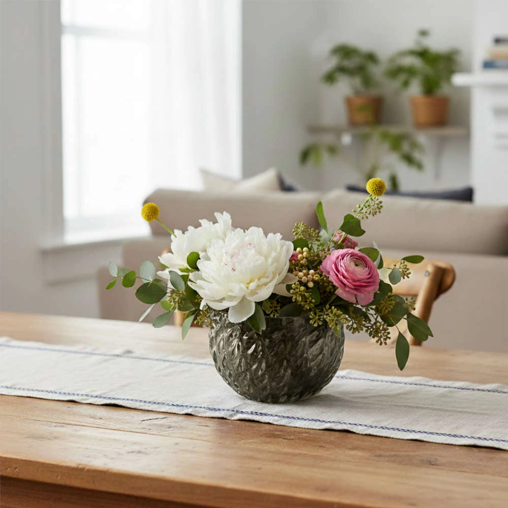 Centro de Mesa Di Murano Grafite Com Ouro Centro de Mesa Di Murano Grafite Com Ouro