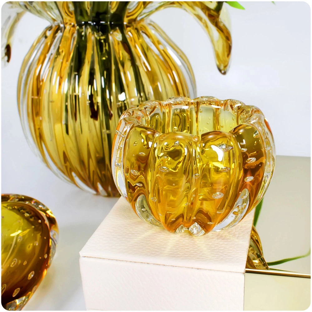 Centro de Mesa Liceu Cristais D´labone Ambar 13 X 10 Cm Centro de Mesa Liceu Cristais D´labone Ambar 13 X 10 Cm