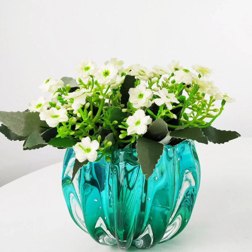 Centro de Mesa Liceu Cristais D´labone Esmeralda 13 X 10 Cm