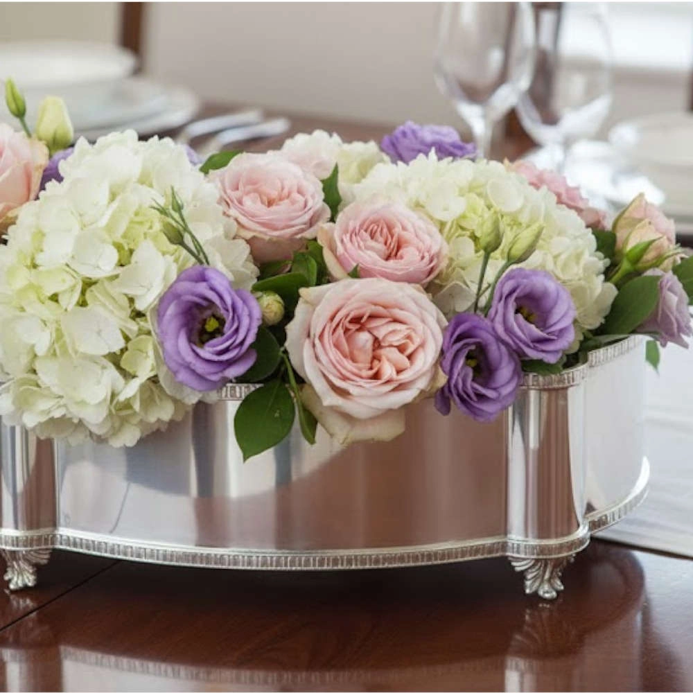 Centro de Mesa Oval Silverlux Madrid Centro de Mesa Oval Silverlux Madrid