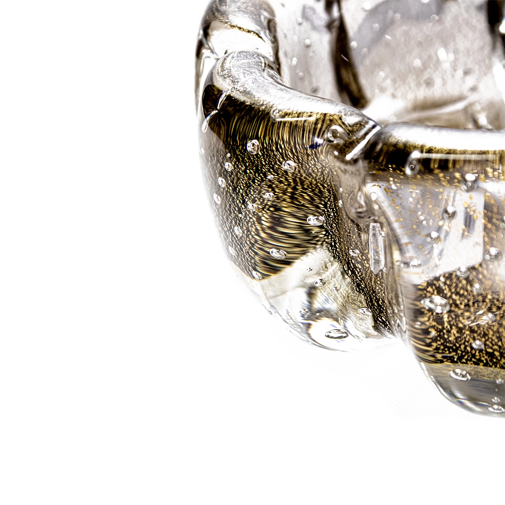 Centro de Mesa Zurique Cristais D´labone Com Ouro 21 X 9 Cm