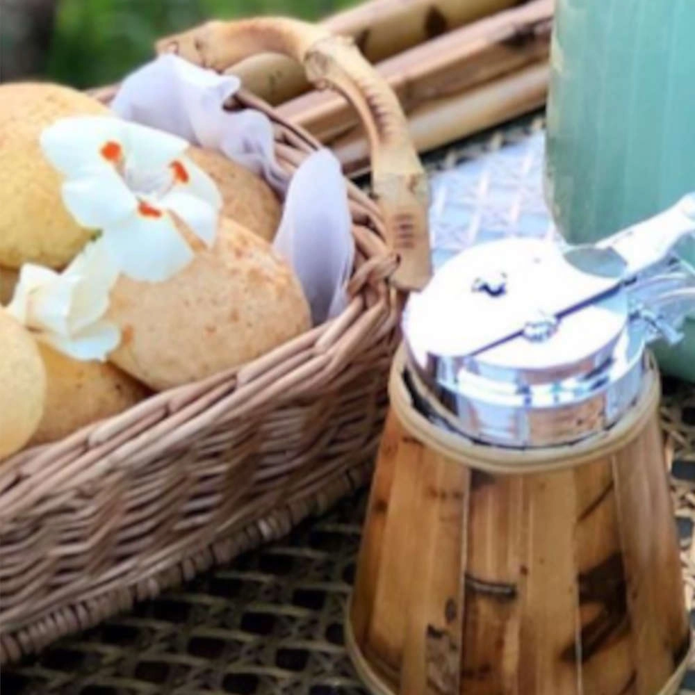 Cesta Para Pao Com Alca Sonia Pierry 27,5 X 12,5 X 7 Cm