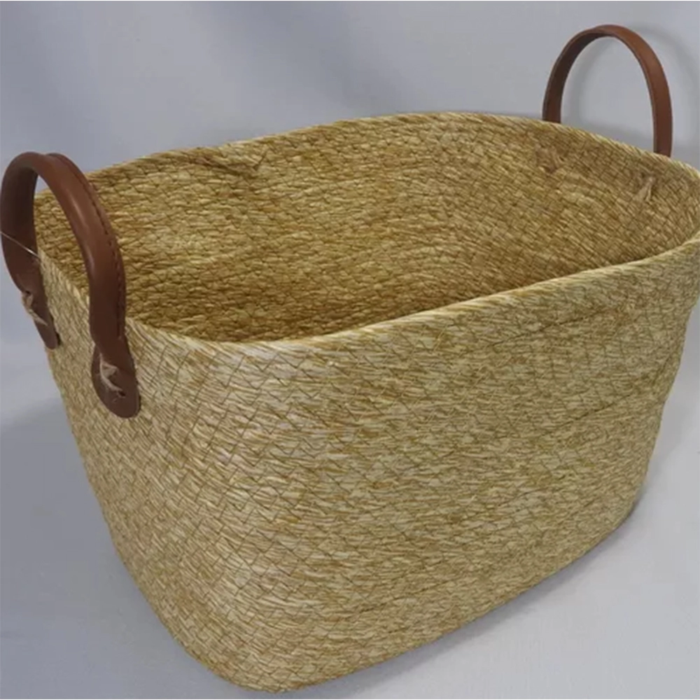 Cesto de Fibra Natural Com Alça Paramount 20 X 27 X 36 Cm Cesto de Fibra Natural Com Alça Paramount 20 X 27 X 36 Cm