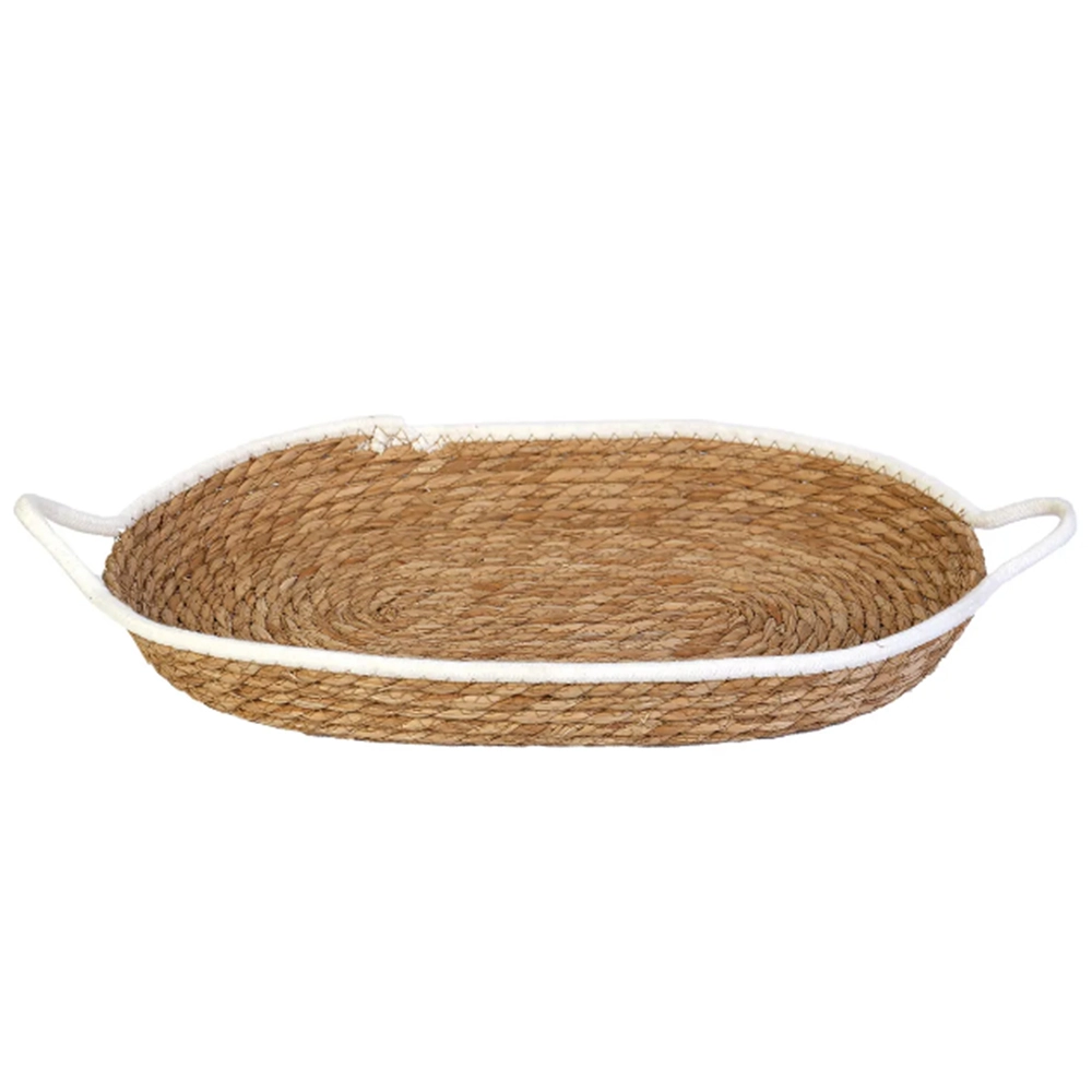 Cesto de Fibra Natural e Algodao Com Alca Paramount