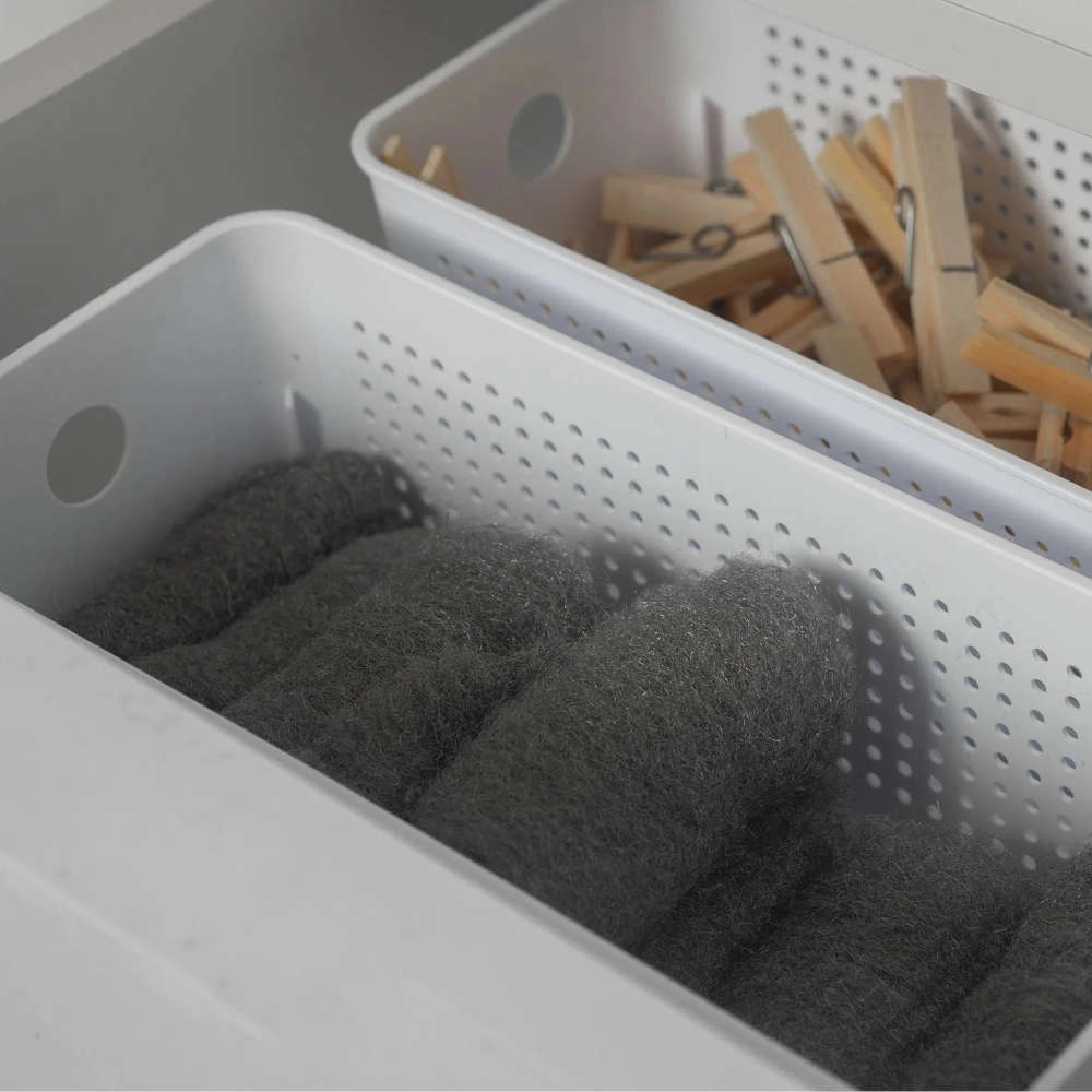 Cesto Organizador Com Tampa Ou Branco 6,6 Litros Cesto Organizador Com Tampa Ou Branco 6,6 Litros