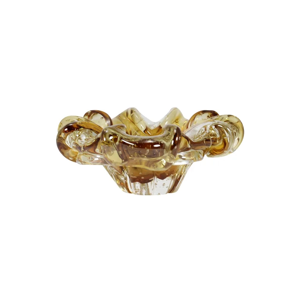 Cinzeiro Cristais D´labone Gandesh Ambar 22 X 8 Cm Cinzeiro Cristais D´labone Gandesh Ambar 22 X 8 Cm