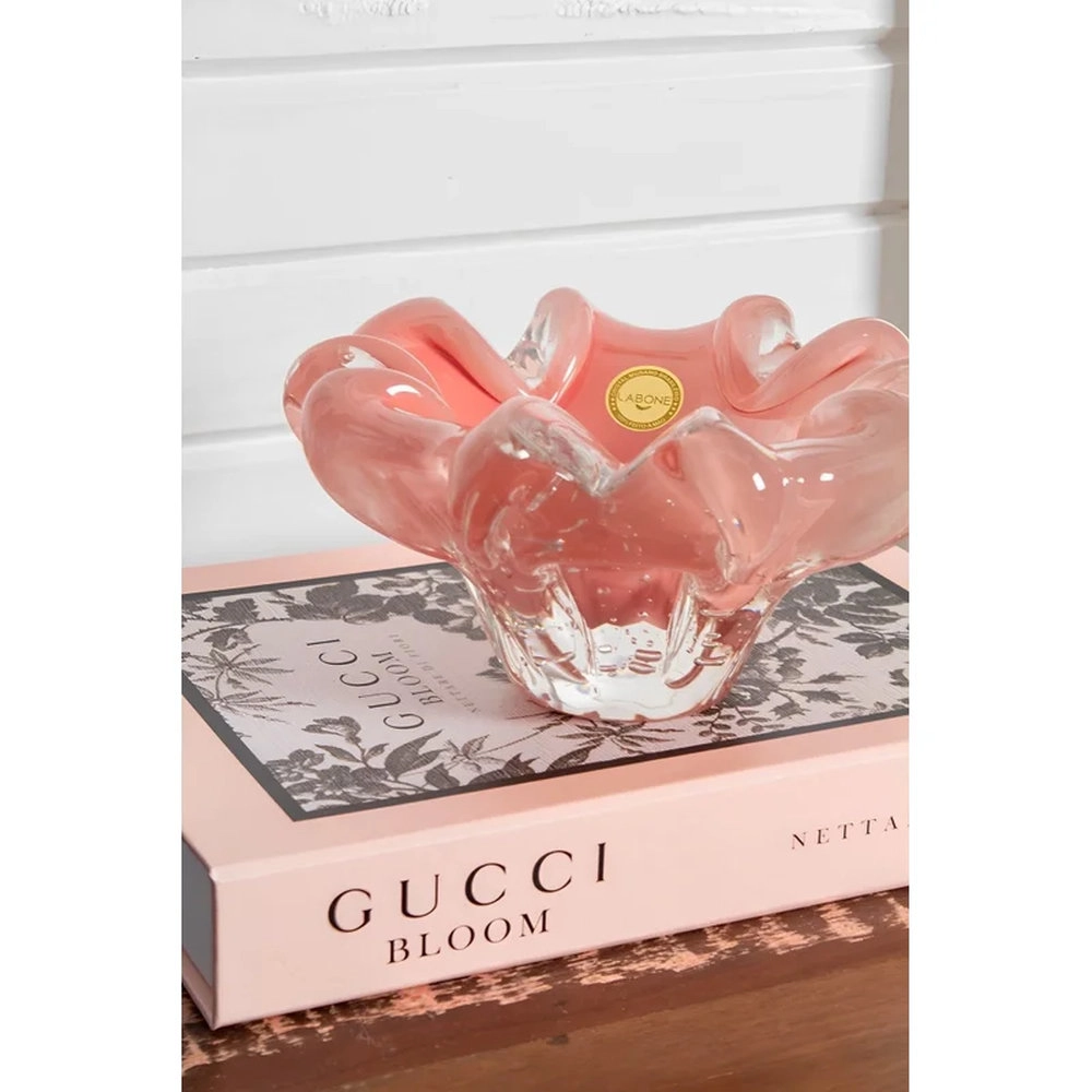 Cinzeiro Cristais D´labone Gandesh Quartzo Rose 22 X 8 Cm