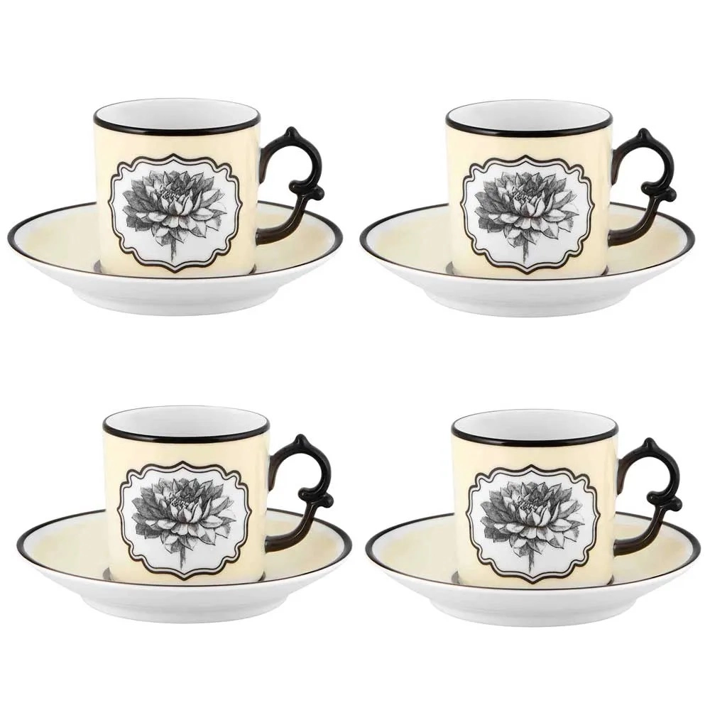 Conjunto Com 4 Xicaras Para Cafe Herbariae – Vista Alegre