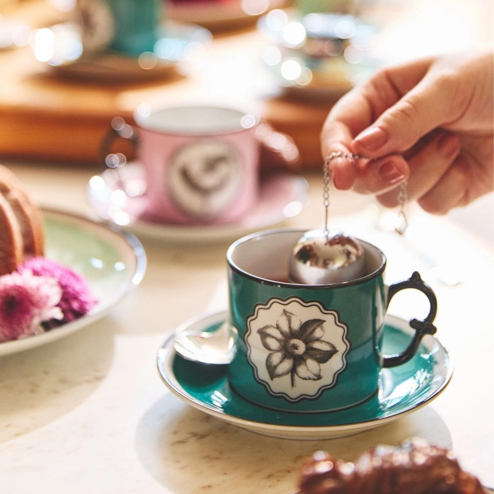 Conjunto Com 4 Xicaras Para Cha Herbariae  – Vista Alegre