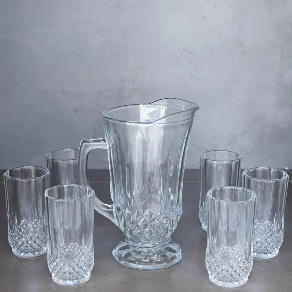 Conjunto de Jarra e Copos Lyor Roberta - 7 Peças Conjunto de Jarra e Copos Lyor Roberta - 7 Peças