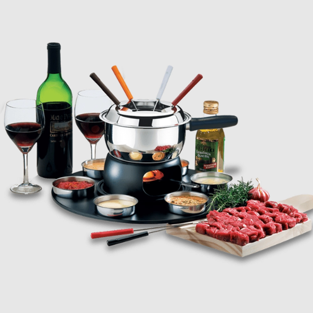 Conjunto Para Fondue Brinox Fondue e Petiscos - Inox 18 Pecas Conjunto Para Fondue Brinox Fondue e Petiscos - Inox 18 Pecas