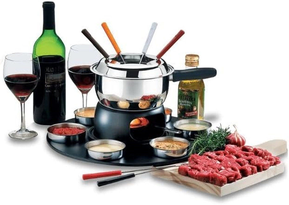 Conjunto Para Fondue Brinox Fondue e Petiscos - Inox 18 Pecas Conjunto Para Fondue Brinox Fondue e Petiscos - Inox 18 Pecas