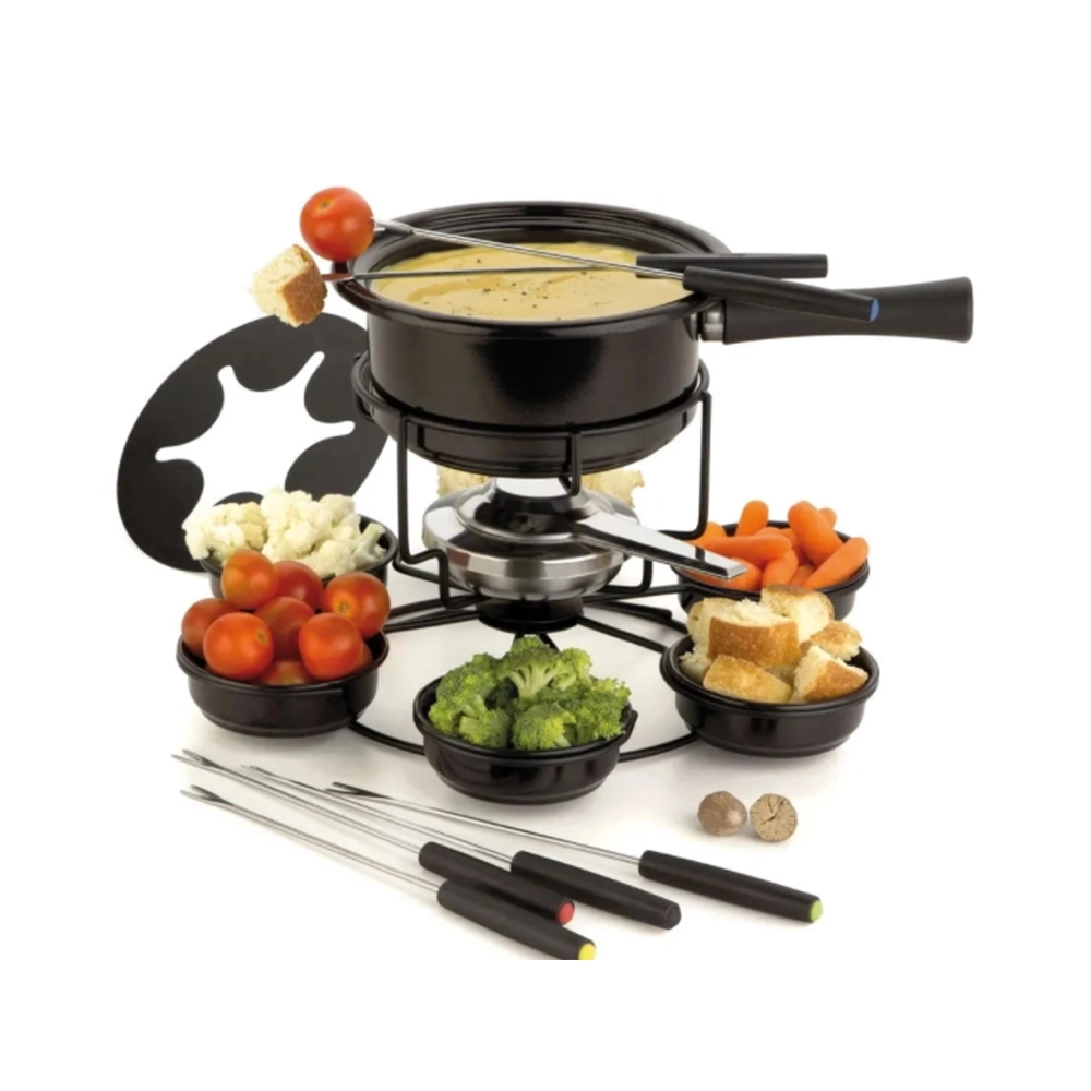 Conjunto Para Fondue Giratorio Inox Viena Conjunto Para Fondue Giratorio Inox Viena