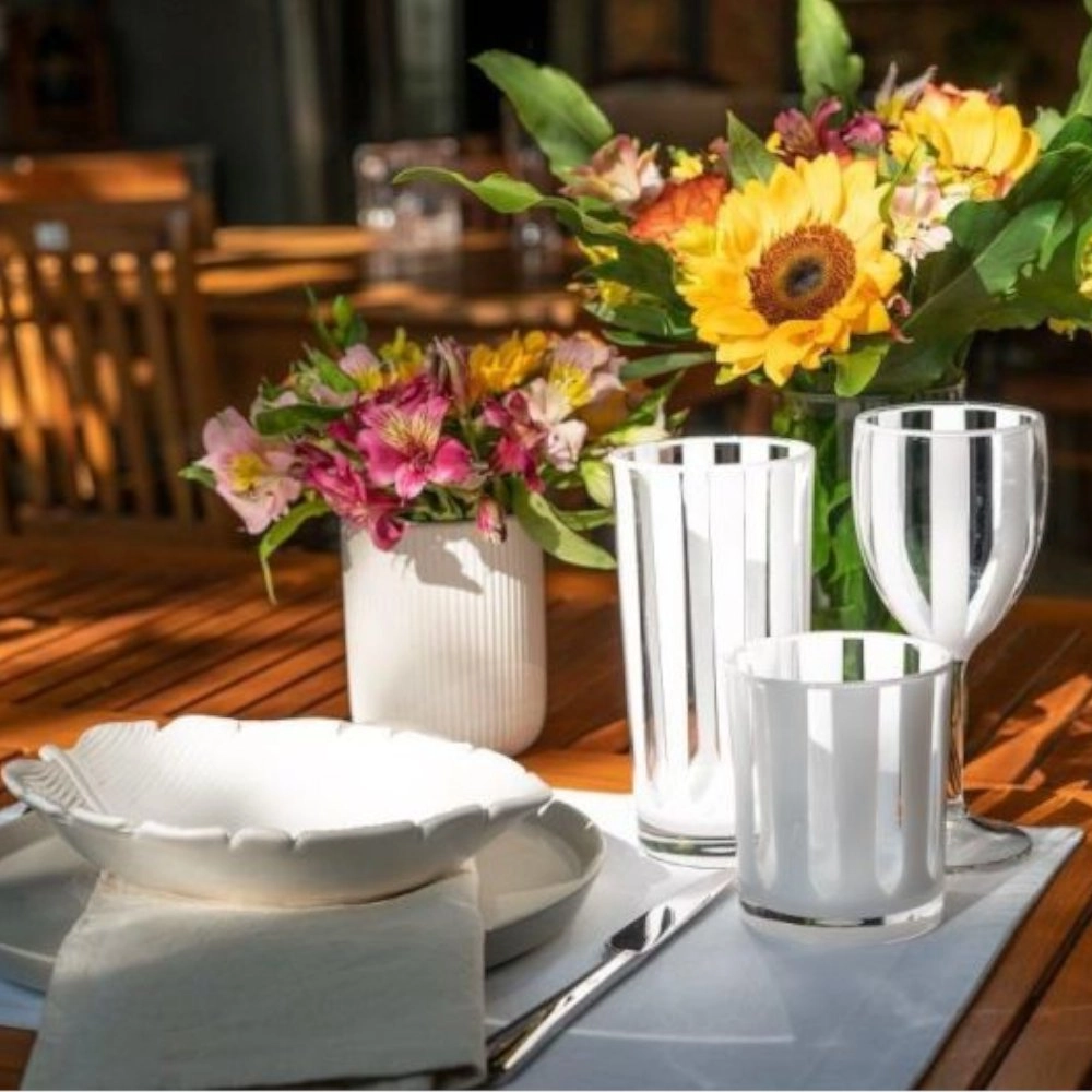 Copo Baixo Stripes Branco Copo Baixo Stripes Branco