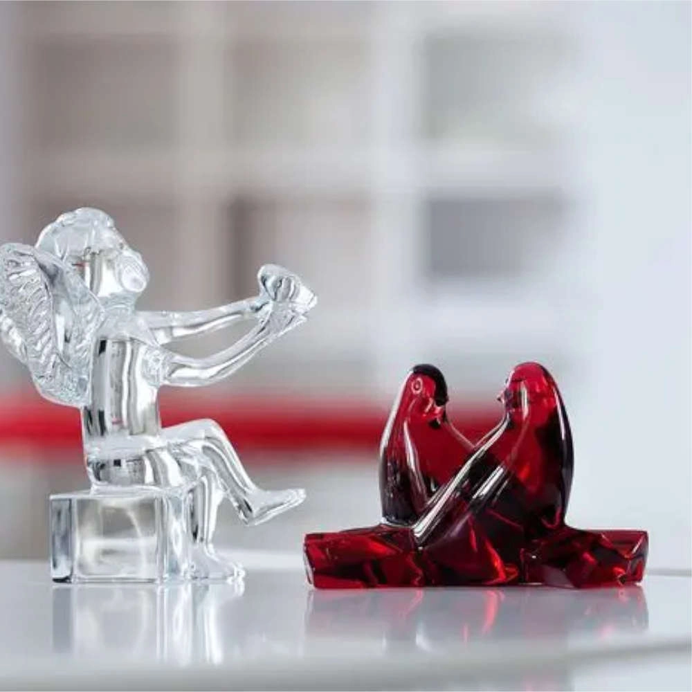 Escultura Baccarat Pombas Saint-valentin Escultura Baccarat Pombas Saint-valentin