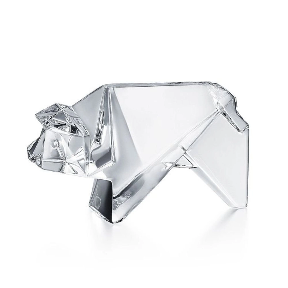 Escultura Em Cristal Baccarat Porco Colecao Origami Escultura Em Cristal Baccarat Porco Colecao Origami