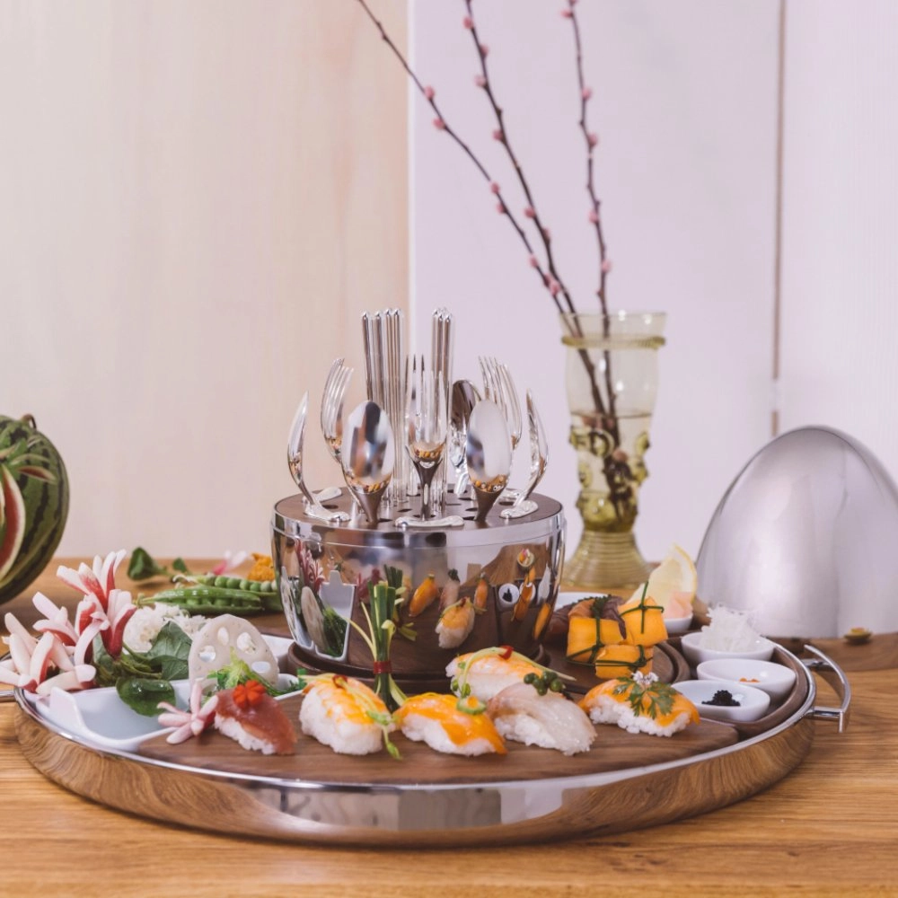 Faqueiro Christofle Mood Asia 24 Pecas