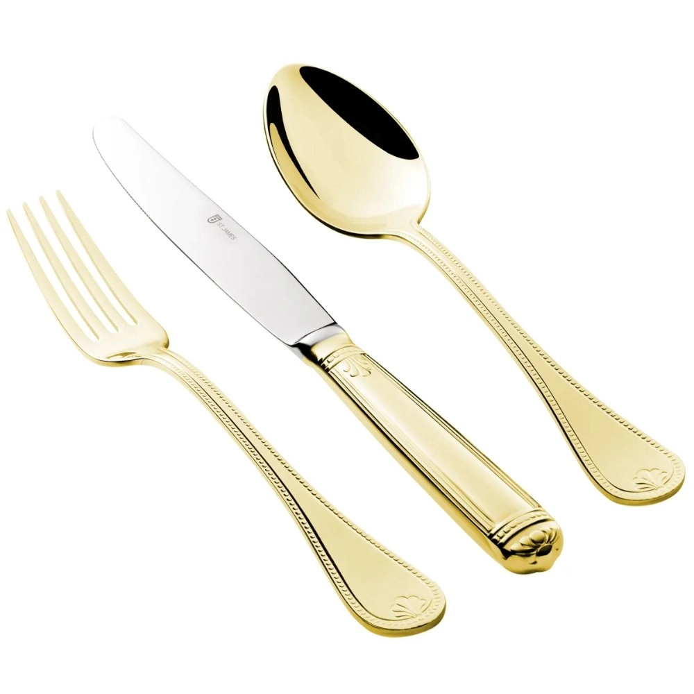 Faqueiro St James Pérola Aço Inox - 130 Peças