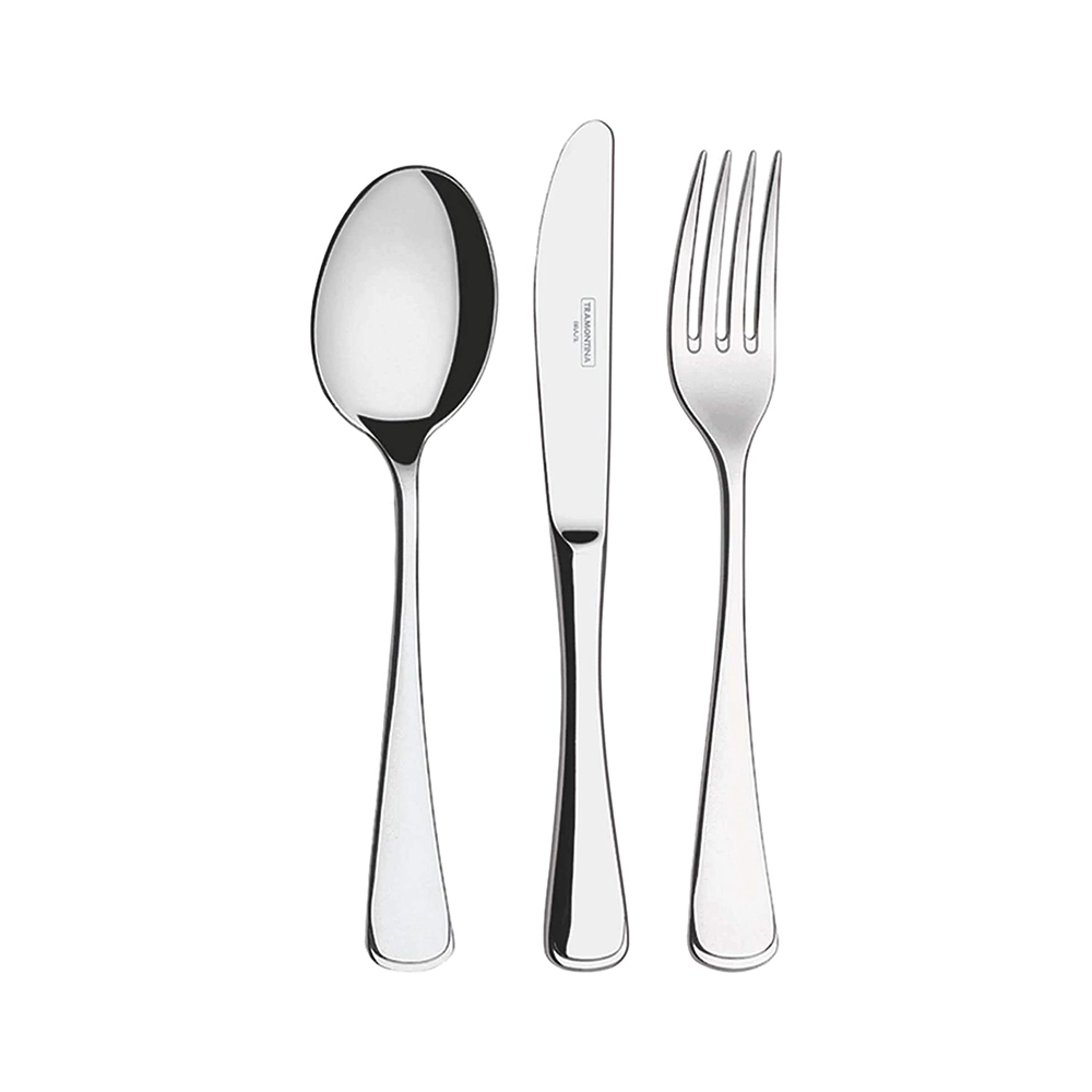 Faqueiro Tramontina Mônaco Aço Inox Alto Brilho - 101 Peças Faqueiro Tramontina Mônaco Aço Inox Alto Brilho - 101 Peças