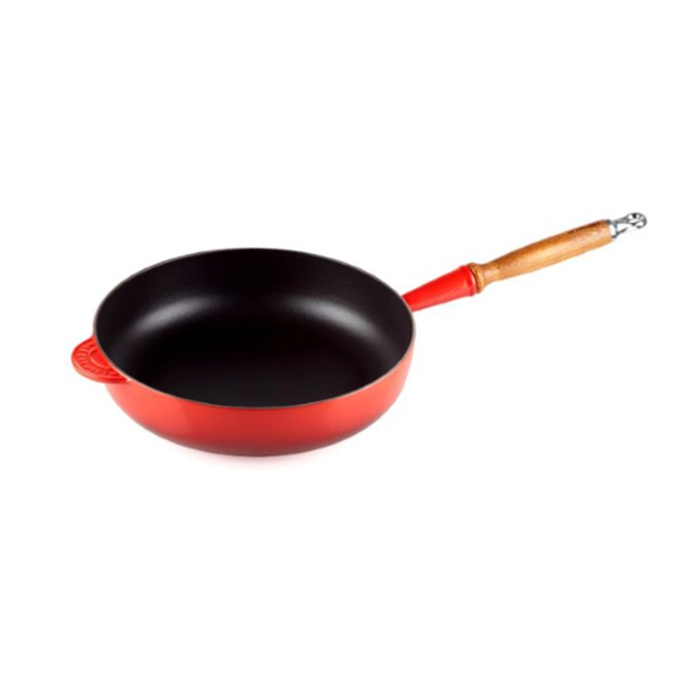 Frigideira Alta Com Cabo de Madeira Le Creuset Signature 28 Cm