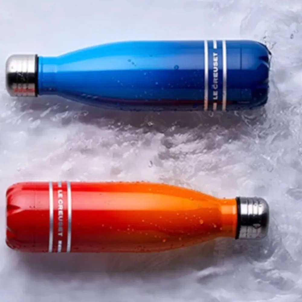 Garrafa Para Hidratacao 500ml Azure Blue Le Creuset Garrafa Para Hidratacao 500ml Azure Blue Le Creuset