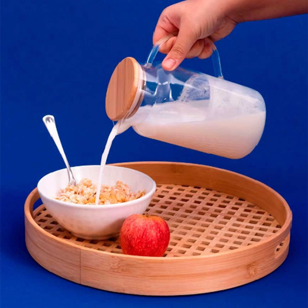 Jarra Com Tampa Oikos Bambu 1,2 Litros