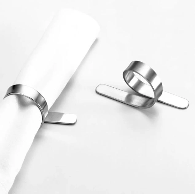 Jogo de Argolas de Guardanapo Riva Sissa Aco Inox Jogo de Argolas de Guardanapo Riva Sissa Aco Inox