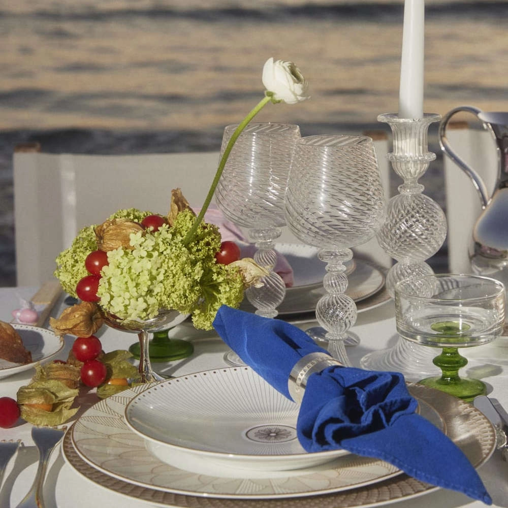 Jogo de Castiçais Christofle Tourbillon 2 Peças Jogo de Castiçais Christofle Tourbillon 2 Peças